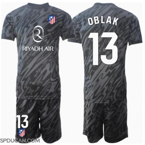 Dječji Nogometni Dres Atletico Madrid Jan Oblak #13 Golmanski Domaci 2024-25 Kratak Rukav (+ Kratke hlače)